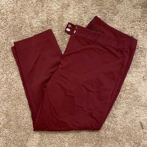 Burgundy dress pants